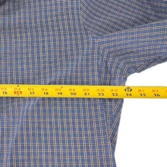 Buttoned Down Brand Mens Button Down Shirt Size 37 Slim Long Sleeve Plaid Cotton - Picture 8 of 10